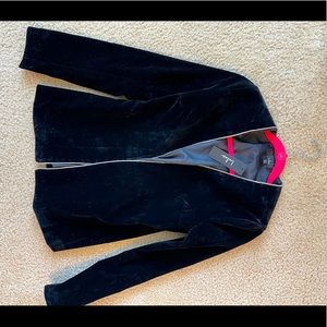 Black suede women’s blazer